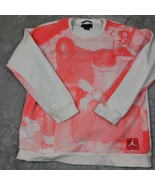 Jordan Mens Legacy Air Jordan Tinker Fleece Crew Sweatshirt Coral Size XL - $37.25