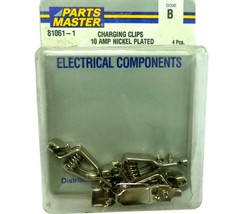 Parts Master 81061-1 Charging Clips 10 AMP Nickel Plated 81061 (4 pieces) - £12.45 GBP