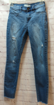 Pacsun Pac Sun sz 24 jeans High Rise ankle jegging distressed raw hem - $14.84
