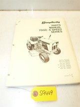 Simplicity Model 7000 6-Speed Series Parts Manual - 57 pgs - $28.40