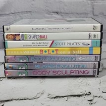 Balance Ball Fitness Yoga Exercise Videos Lot Of 7 DVDs Workout Pilates  - $14.84