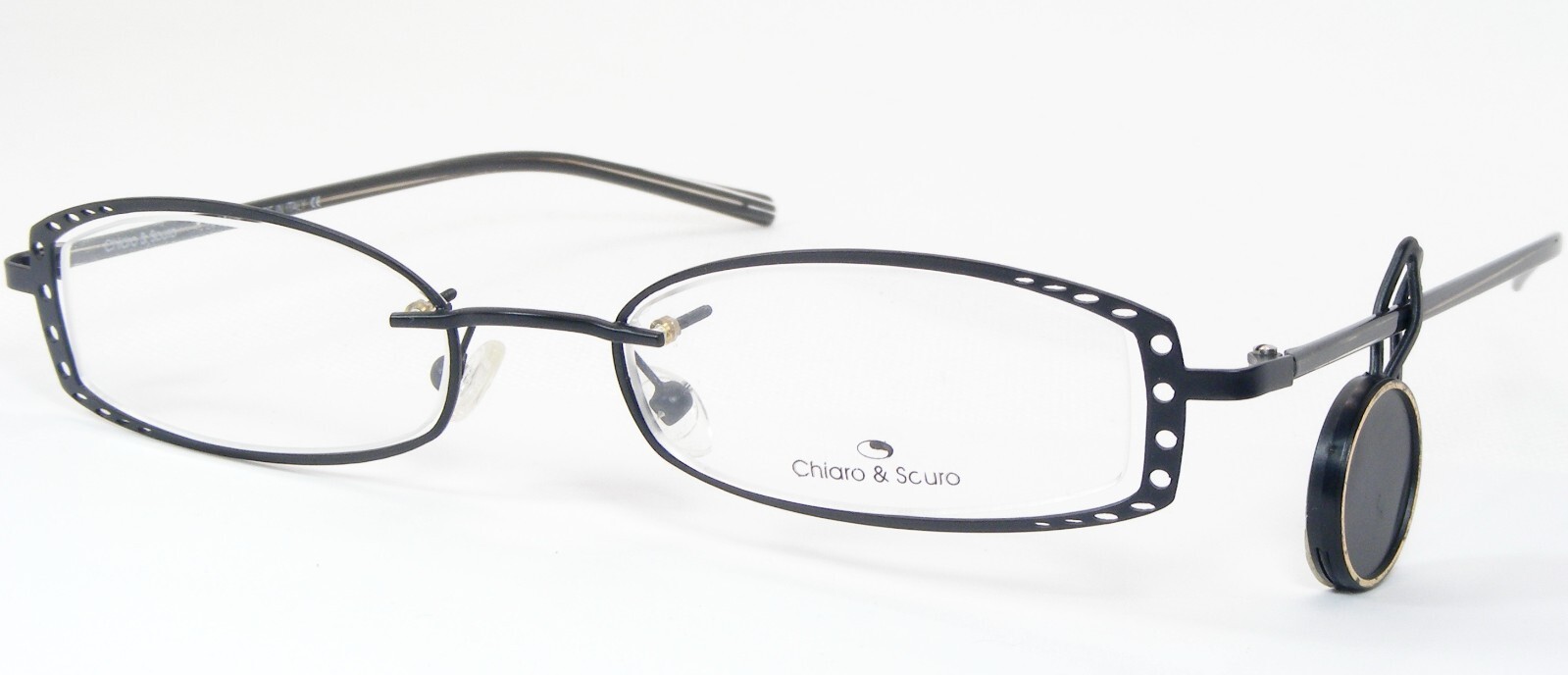 Chiaro &amp; Scuro PALMA 3 St 150 Schwarz Einzigartig Rare Brille 49 20 135mm - $114.67