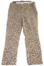 Chico&#39;s 3 So Slimming Juliet Slim Leg Pants Womens Chicos Size XL Leopard Print - £17.52 GBP