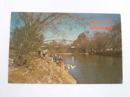 Greetings From Arkansas - Scenic Views - Flaming Fall Review Postcard - £3.46 GBP