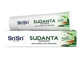 Sri Sri Tattva Sudanta Herbal Toothpaste, 100g (Pack of 1) - Fluoride Free - £9.47 GBP