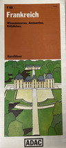 Vintage ADAC Frankreich/France German City Map F60 - £8.13 GBP