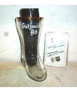 Gatzweiler Gatz Dusseldorf Altbier white-label German Beer Glass Boot &amp; ... - £19.89 GBP