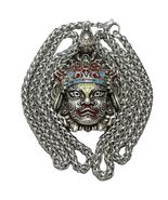 Tibetan Protector Deity Karma Amulet Pendant, Vintage Protection Talisma... - $19.50