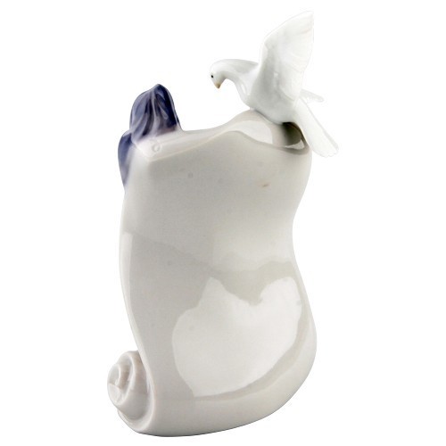 Lladro Collector's Society Scroll w/ Dove and Quixote Plaque Great Condition Item image 8
