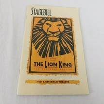 The Lion King Broadway Stagebill Sep 1999 New Amsterdam Theatre Samuel E... - $14.52