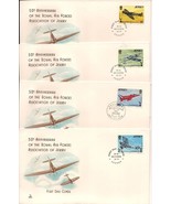 Jersey First Day Covers 50th Anniversary Royal Air Forces 1975 Set of 4 - £3.05 GBP
