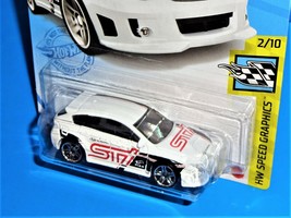 Hot Wheels 2021 HW Speed Graphics Series #68 Subaru WRX STi White w/ PR5s - £2.10 GBP