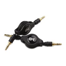 Cable Matters 2-Pack Gold-Plated Retractable Aux Cable - 2.5 Feet - $17.99