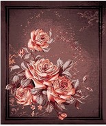 Plush HEAVY Queen 3D Luxury SPARKLING ROSE ROSES FLOWER FLORAL Blanket 7... - £55.22 GBP