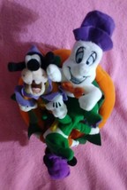 Halloween Mickey Pumpkin Mini Bean Bag Beanies Disney Store Plush Casper Goofy - $22.18