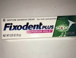 Fixodent Plus Scope Denture Adhesive Cream Superior Hold 0.35 OZ-RARE-SHIP N 24H - £9.31 GBP