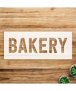 Horizontal Bakery Print Stencil for Wood and Wall Art, Reusable Mylar Te... - $15.67+
