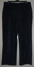 Excellent Womens Alfred Dunner Navy Blue Corduroy Pull On Pant Size 22W - £19.79 GBP
