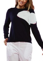 Zaket &amp; Plover kelly heart sweater in Navy - size L - £61.74 GBP