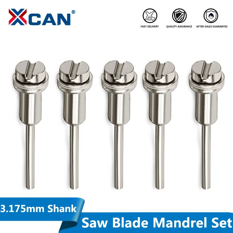XCAN Saw Blade Mandrel 5pcs 3.175mm(1/8'') Cutting Disc Extension Rod Connective - $210.42