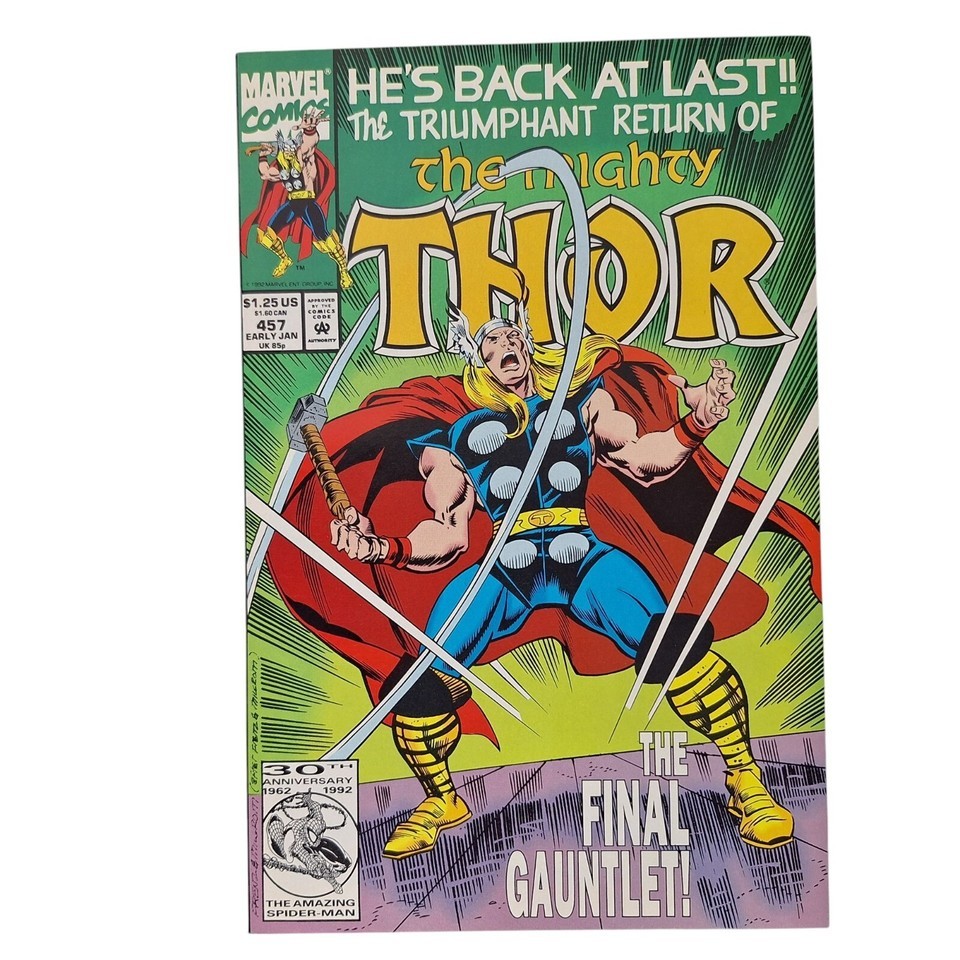 Marvel The Mighty Thor #457 1992 Comic Book Collector Bagged Boarded - £3.72 GBP