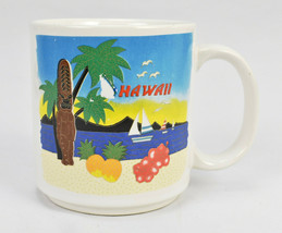  Vintage Hilo Hattie Coffee Mug Hawaii Tiki Sail Boats Rare - £27.05 GBP