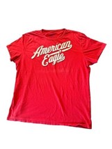 American Eagle Classic Fit Men’s Red Short Sleeve Shirt Size XL see pics - £9.84 GBP