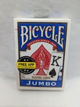 2013 Bicycle Blue Back Jumbo Playing Cards Sealed - £5.46 GBP