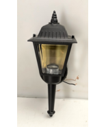 13.5 in. Outdoor Sconce Lantern with Clear Glass-Black 1-Light 100W Wall... - €18,57 EUR