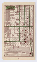 1951 Original Vintage Map Of St. Louis Missouri Downtown Business Center - $24.32