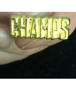 Vintage Champs Tie Tack Lapel Pin Gold Tone RARE VINTAGE COLLECTIBLE-SHI... - $25.15
