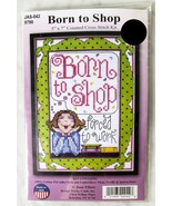 Design Works Born To Shop Forced To Work Counted Cross Stitch Kit 5&quot; x 7... - £6.02 GBP