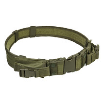 NEW - Tactical 2 inch Adjustable Duty Gun Belt w 2 Magazine Pouches - OD... - £15.44 GBP