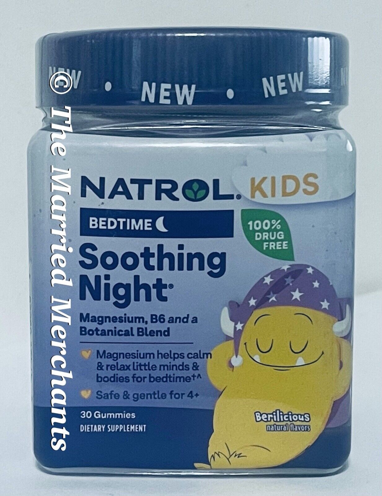 Natrol Kids Bedtime Soothing Night Magnesium B6 Botanical 30 gummies 2/26 FRESH! - $11.99