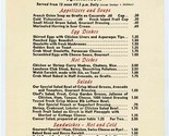 The Gourmet Luncheon Menu Honolulu Hawaii 1960&#39;s Spencecliff Restaurant - £38.28 GBP