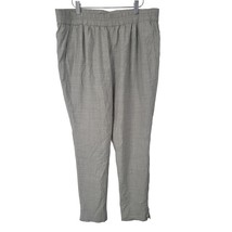 J Crew Pull On Pants 16 Womens Plus Size Grey Pockets Skinny Lined Stret... - £14.22 GBP