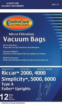 Riccar Vacuum Bags Type A 12 Pack by Envirocare - $14.75