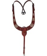 Showman Floral Tooled Leather Pulling Collar w/ Rawhide - £117.62 GBP