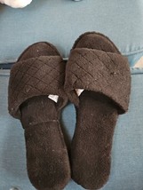 Charter Club Memory Foam Slipper Slides  NWOT Black  XLarge 11-12 - £8.00 GBP