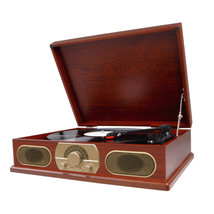 Studebaker SB6051 Wooden Turntable with AM/FM Radio - £102.32 GBP