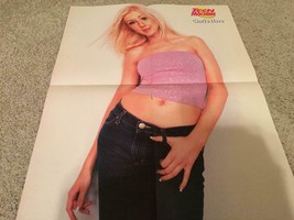 Christia Aguilera Nick Carter teen magazine poster clipping 90&#39;s Teen Ma... - $7.00