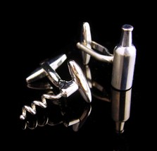 Vintage Bottle cufflinks - Corkscrew set - Wedding jewelry - celebration gift -  - £100.53 GBP