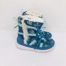 Nike Roshe One HI Print 807745-400 Brigade Blue White Winter Boots Kids Size 11C - $29.60