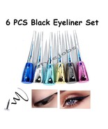 Waterproof Long Lasting Black Precise Liquid Eyeliner 6 PCS Set - $15.61 CAD