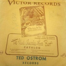 Victor Records Stampato Carta Borsa 78 RPM Ted Ostrom Records Seattle Wa... - £14.46 GBP