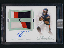 2021 Panini Flawless White Box Justin Fields RC Auto Jersey Patch 1 of 1 Bears - $1,899.99