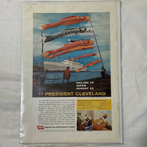 Vintage American President Lines: SS President Cleveland Japan Cruise Print Ad - £7.87 GBP