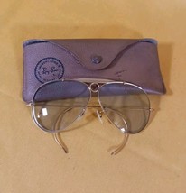 Vintage Bausch &amp; Lomb Ray-Ban Aviator Shooter Sunglasses w/Case - $116.88