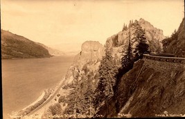 Vintage Real Photo POSTCARD-INSPIRATION Point, Columbia River Highway, Or BK35 - £3.09 GBP
