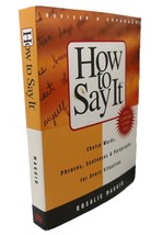 Rosalie Maggio HOW TO SAY IT :  Choice Words, Phrases, Sentences, and Paragraphs - $59.95